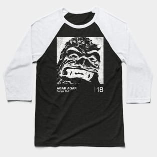 Fangs Out / Agar Agar / Minimalist Graphic Artwork Baseball T-Shirt